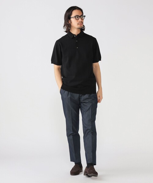 B:MING by BEAMS(ビーミングバイビームス)の「<ビジカジ対応> ウォッシャブル ニット ポロシャツ 25SS「イージーケア」(ポロシャツ・メンズ・ブラック/ダークブラウン/ネイビー・XL/L/M/S)」の8枚目の写真