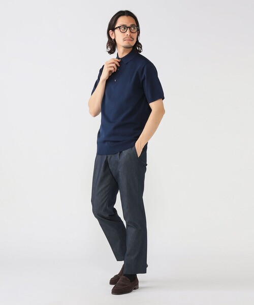 B:MING by BEAMS(ビーミングバイビームス)の「<ビジカジ対応> ウォッシャブル ニット ポロシャツ 25SS「イージーケア」(ポロシャツ・メンズ・ブラック/ダークブラウン/ネイビー・XL/L/M/S)」の16枚目の写真