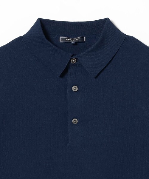 B:MING by BEAMS(ビーミングバイビームス)の「<ビジカジ対応> ウォッシャブル ニット ポロシャツ 25SS「イージーケア」(ポロシャツ・メンズ・ブラック/ダークブラウン/ネイビー・XL/L/M/S)」の9枚目の写真