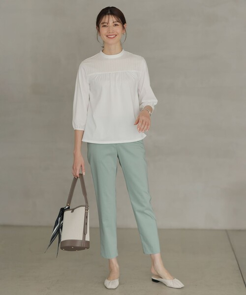 J.PRESS（ジェイプレス）の「スクエアドット 剣先 スカーフ（バンダナ/スカーフ・レディース・サックスブルー系5/ネイビー系5・F）」の17枚目の写真