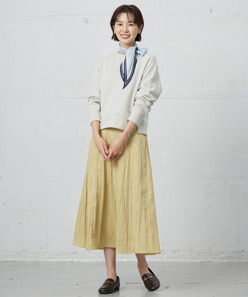 J.PRESS（ジェイプレス）の「スクエアドット 剣先 スカーフ（バンダナ/スカーフ・レディース・サックスブルー系5/ネイビー系5・F）」の18枚目の写真