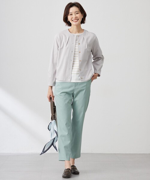 J.PRESS（ジェイプレス）の「スクエアドット 剣先 スカーフ（バンダナ/スカーフ・レディース・サックスブルー系5/ネイビー系5・F）」の20枚目の写真