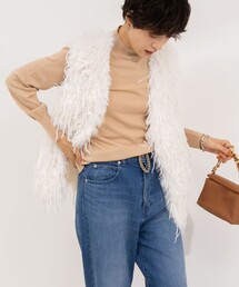 《手洗い可能》ウール100%ハイネックプルオーバーニット