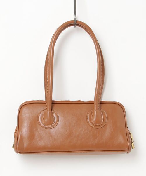 folka（フォルカ）の「3-11E106 横長　レトロ　長め　ショルダーバッグ ブラック　キャメル（ショルダーバッグ・レディース・キャメル/ブラック・ONESIZE）」の17枚目の写真