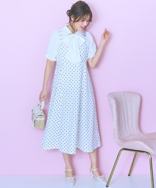 marun(マルン)の「<大きいサイズ>カットジャージーキャミワンピース marun(ワンピース・レディース・ブラック/ホワイト系/ブラック系・L/LL/3L/4L/5L)」の2枚目の写真