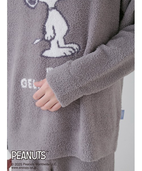 ジェラートピケオム❤︎スヌーピーベビモコジャガードプルオーバー&ロングパンツM ジェラートピケ スヌーピーベビモコジャガードプルオーバー ピンクL