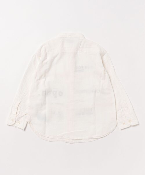DENIM DUNGAREE(デニムダンガリー)の「Sheeting Remake Shirt(シャツ/ブラウス・キッズ・ホワイト・120/110/100)」の3枚目の写真
