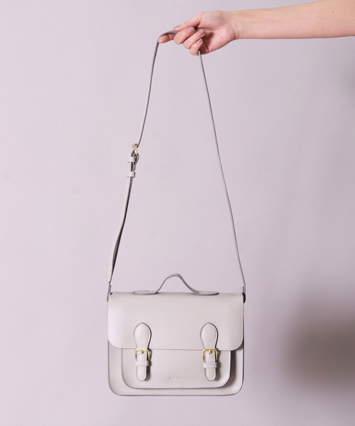 Legato Largo（レガートラルゴ）の「(LF)【Legato Largo】【たすかるっかばん】2ポケット サッチェル ショルダーバッグ（ショルダーバッグ・レディース・ライトグレー/バーガンディー/ブラック・ONE SIZE）」の22枚目の写真