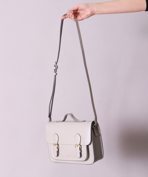 Legato Largo（レガートラルゴ）の「(LF)【Legato Largo】【たすかるっかばん】2ポケット サッチェル ショルダーバッグ（ショルダーバッグ・レディース・ライトグレー/バーガンディー/ブラック・ONE SIZE）」の21枚目の写真