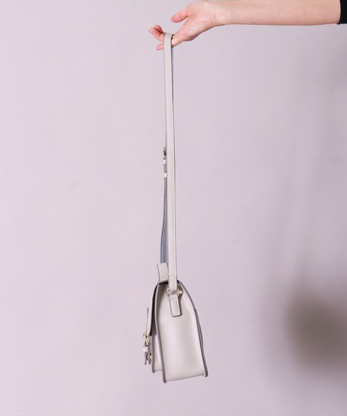 Legato Largo（レガートラルゴ）の「(LF)【Legato Largo】【たすかるっかばん】2ポケット サッチェル ショルダーバッグ（ショルダーバッグ・レディース・ライトグレー/バーガンディー/ブラック・ONE SIZE）」の20枚目の写真