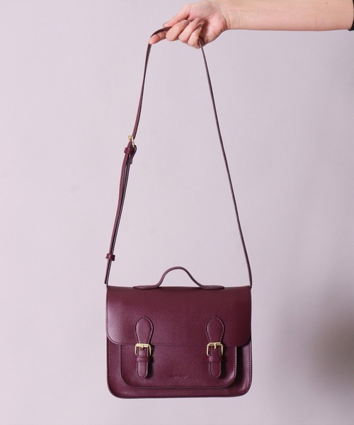 Legato Largo（レガートラルゴ）の「(LF)【Legato Largo】【たすかるっかばん】2ポケット サッチェル ショルダーバッグ（ショルダーバッグ・レディース・ライトグレー/バーガンディー/ブラック・ONE SIZE）」の18枚目の写真