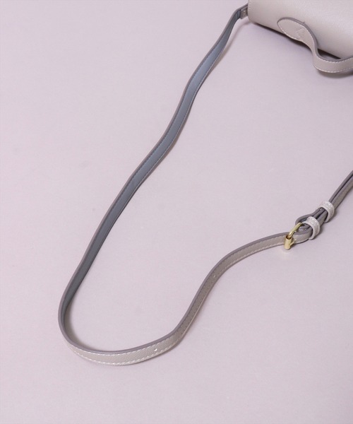 Legato Largo（レガートラルゴ）の「(LF)【Legato Largo】【たすかるっかばん】2ポケット サッチェル ショルダーバッグ（ショルダーバッグ・レディース・ライトグレー/バーガンディー/ブラック・ONE SIZE）」の16枚目の写真