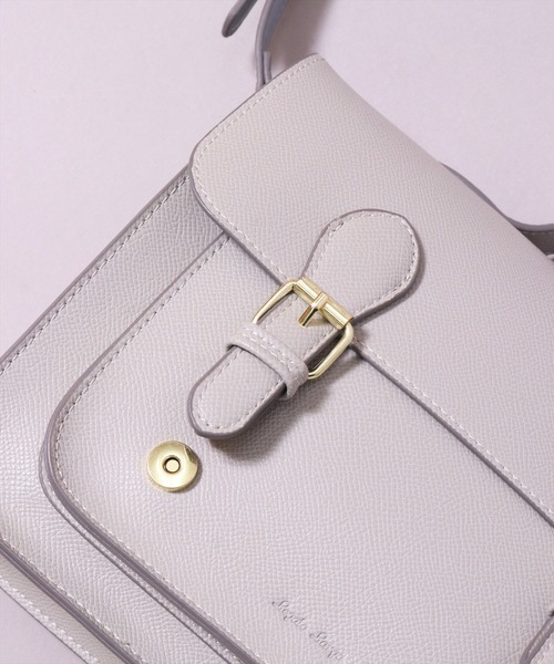 Legato Largo（レガートラルゴ）の「(LF)【Legato Largo】【たすかるっかばん】2ポケット サッチェル ショルダーバッグ（ショルダーバッグ・レディース・ライトグレー/バーガンディー/ブラック・ONE SIZE）」の14枚目の写真