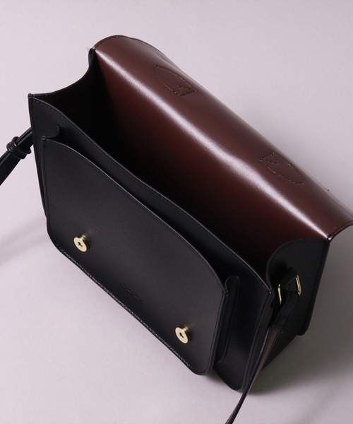 Legato Largo（レガートラルゴ）の「(LF)【Legato Largo】【たすかるっかばん】2ポケット サッチェル ショルダーバッグ（ショルダーバッグ・レディース・ライトグレー/バーガンディー/ブラック・ONE SIZE）」の10枚目の写真