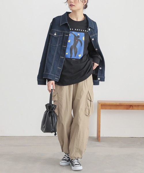 n'OrLABEL（ノアールレーベル）の「『絵画プリントロンT』（Tシャツ/カットソー・レディース・ホワイト/ブラック/ホワイト系その他・1/2）」の11枚目の写真