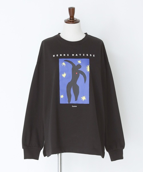 n'OrLABEL（ノアールレーベル）の「『絵画プリントロンT』（Tシャツ/カットソー・レディース・ホワイト/ブラック/ホワイト系その他・1/2）」の20枚目の写真