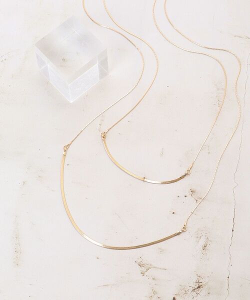 le.coeur blanc（ルクールブラン）の「ロング2連ネックレス（ネックレス・レディース・ゴールド・FREE）」の2枚目の写真