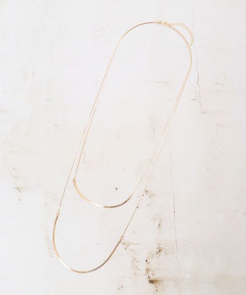 le.coeur blanc（ルクールブラン）の「ロング2連ネックレス（ネックレス・レディース・ゴールド・FREE）」の5枚目の写真