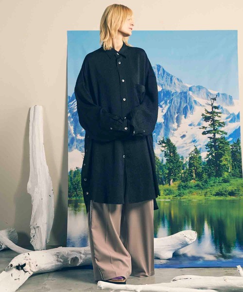 UNISEX》Prime-Wide Side Line Baggy Pants/プライムワイドサイド