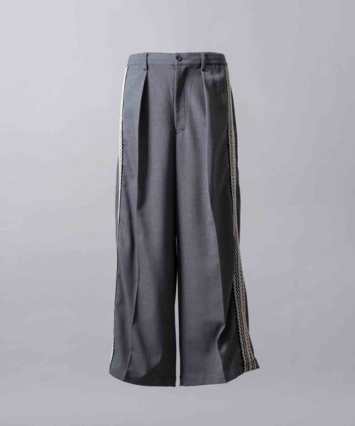 メゾンスペシャル　プライムワイドサイドラインバギーパンツ UNISEX》Prime-Wide Side Line Baggy Pants/プライムワイドサイド