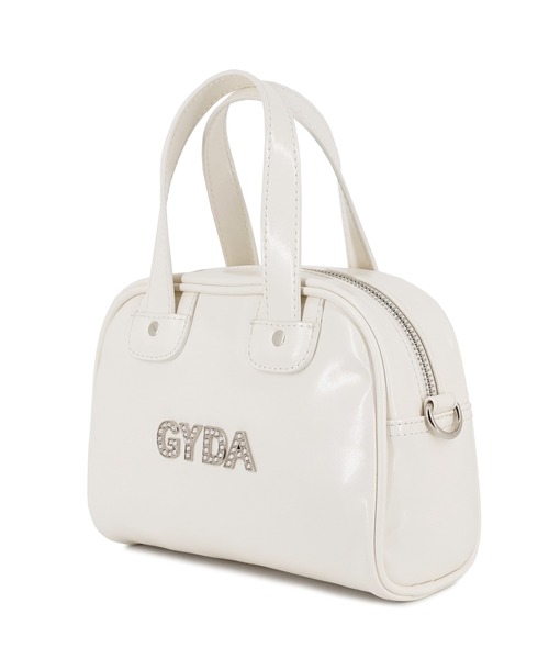 GYDA（ジェイダ）の「【WEB限定商品】GYDA(ジェイダ) 2WAYミニボストンバッグ GY-B295 ラインストーンロゴ（ボストンバッグ・レディース・ライトブルー/アイボリー/ブラック/ブルー・FREE）」の6枚目の写真