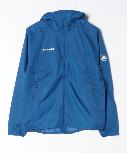 Mammut(マムート)の「コンベイ ウィンドブレーカー フーデッド ジャケット アジアンフィット メン / Convey WB Hooded Jacket AF Men(ナイロンジャケット・メンズ・ブラック/ブルー・LARGE/X-LARGE/SMALL/MEDIUM)」の2枚目の写真