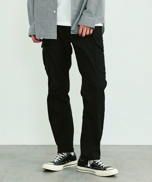 EDWIN（エドウィン）の「EDWIN エドウィン ジャージーズ スリムカーゴパンツ（カーゴパンツ・メンズ・ベージュ/グリーン系その他/ブラック系その他・X-LARGE/SMALL/MEDIUM/LARGE）」の2枚目の写真