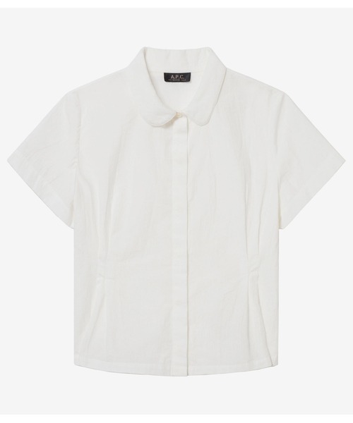 A.P.C.（アーペーセー）の「BLOUSE JULIENNE JPS（シャツ/ブラウス・レディース・ブラック/ホワイト・38/34/36）」の2枚目の写真