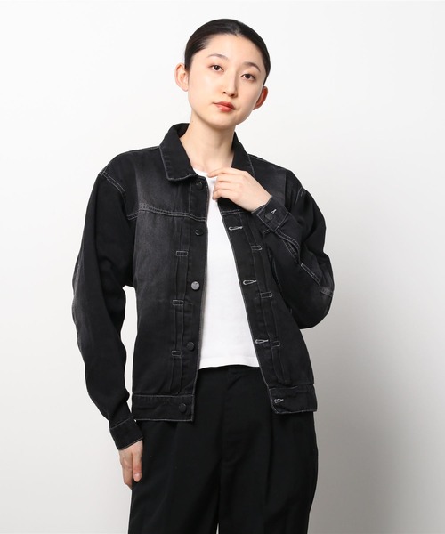 London Denim(ロンドンデニム)の「London Denim (Penge) Oversize Loose Denim Jacket(デニムジャケット・レディース・ブラック系その他/グレー系その他・L/M/S)」の13枚目の写真