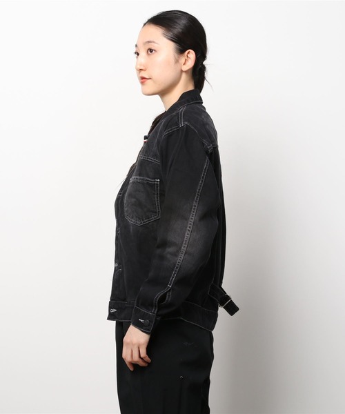 London Denim(ロンドンデニム)の「London Denim (Penge) Oversize Loose Denim Jacket(デニムジャケット・レディース・ブラック系その他/グレー系その他・L/M/S)」の14枚目の写真