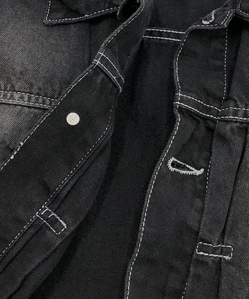 London Denim(ロンドンデニム)の「London Denim (Penge) Oversize Loose Denim Jacket(デニムジャケット・レディース・ブラック系その他/グレー系その他・L/M/S)」の19枚目の写真