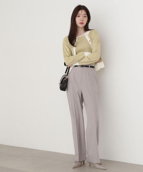 PROPORTION BODY DRESSING(プロポーションボディドレッシング)の「センタープレスストレートパンツ / 1215130302(その他パンツ・レディース・ベージュ/グレー・SMALL/MEDIUM)」の7枚目の写真