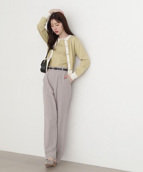 PROPORTION BODY DRESSING(プロポーションボディドレッシング)の「センタープレスストレートパンツ / 1215130302(その他パンツ・レディース・ベージュ/グレー・SMALL/MEDIUM)」の8枚目の写真
