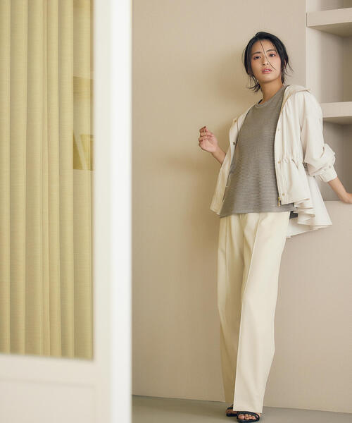 PROPORTION BODY DRESSING(プロポーションボディドレッシング)の「センタープレスストレートパンツ / 1215130302(その他パンツ・レディース・ベージュ/グレー・SMALL/MEDIUM)」の17枚目の写真