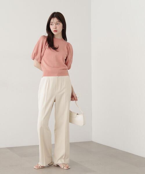 PROPORTION BODY DRESSING(プロポーションボディドレッシング)の「センタープレスストレートパンツ / 1215130302(その他パンツ・レディース・ベージュ/グレー・SMALL/MEDIUM)」の20枚目の写真