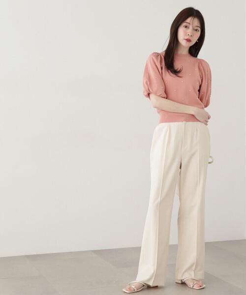 PROPORTION BODY DRESSING(プロポーションボディドレッシング)の「センタープレスストレートパンツ / 1215130302(その他パンツ・レディース・ベージュ/グレー・SMALL/MEDIUM)」の21枚目の写真