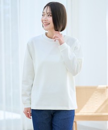 ストレッチポンチ シェア 衿ロゴ ロングTシャツ