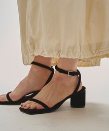 靴 TODAYFUL Belt Velour Sandals BLU 38 TODAYFUL(トゥデイフル) / Life's online store（ライフズ） / Belt