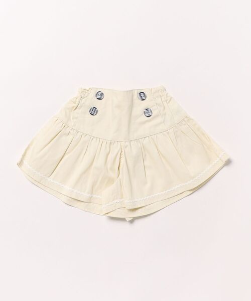 kids zoo(キッズズー)の「生地込みマリン3分丈パンツ(その他パンツ・キッズ・ブルー/イエロー・80/90)」の1枚目の写真