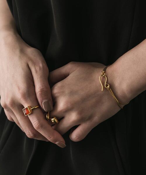 SMELLY（スメリー）の「SMELLY so’　square carnelian ring（リング・レディース・ゴールド系その他・11）」の8枚目の写真