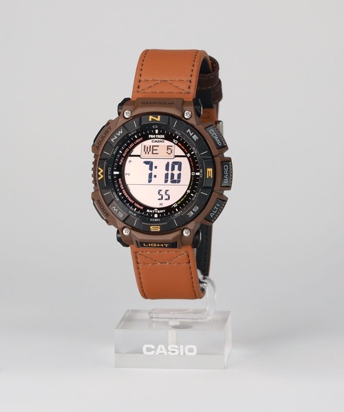 PRO TREK（プロトレック）の「Climber Line / タフソーラー / PRG-340L-5JF（デジタル腕時計・メンズ・ブラウン・FREE）」の10枚目の写真