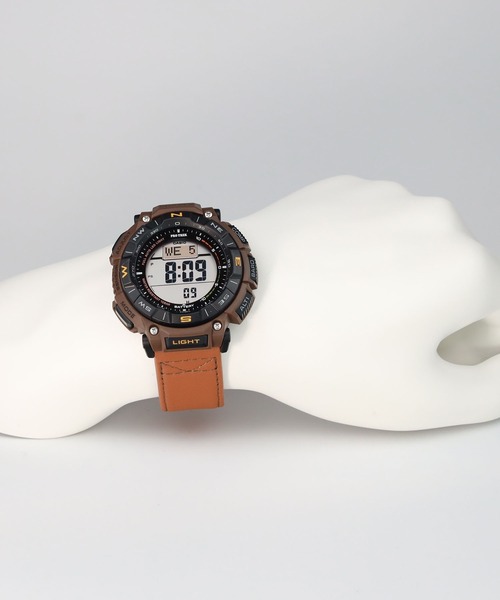 PRO TREK（プロトレック）の「Climber Line / タフソーラー / PRG-340L-5JF（デジタル腕時計・メンズ・ブラウン・FREE）」の16枚目の写真