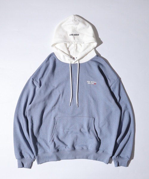 Red Cap Girl(レッドキャプガール)の「RED CAP GIRL 裏毛HOODIE(パーカー・メンズ・ネイビー/グレー/ブルー/ホワイト/ブラック・M/L/LL)」の5枚目の写真