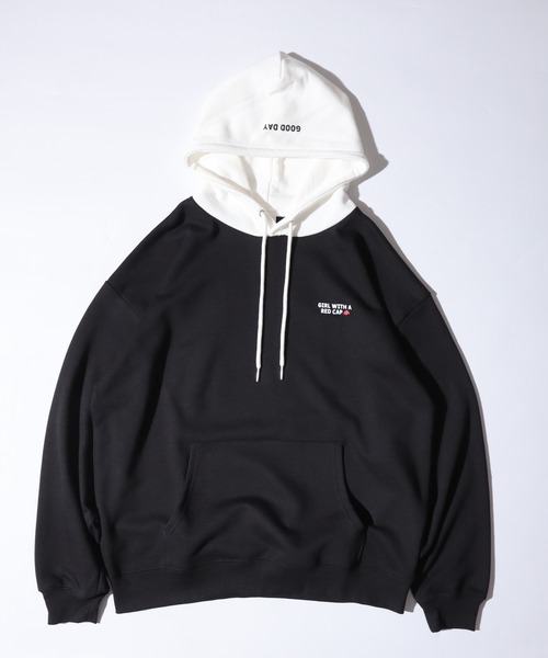 Red Cap Girl(レッドキャプガール)の「RED CAP GIRL 裏毛HOODIE(パーカー・メンズ・ネイビー/グレー/ブルー/ホワイト/ブラック・M/L/LL)」の3枚目の写真