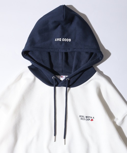 Red Cap Girl(レッドキャプガール)の「RED CAP GIRL 裏毛HOODIE(パーカー・メンズ・ネイビー/グレー/ブルー/ホワイト/ブラック・M/L/LL)」の10枚目の写真