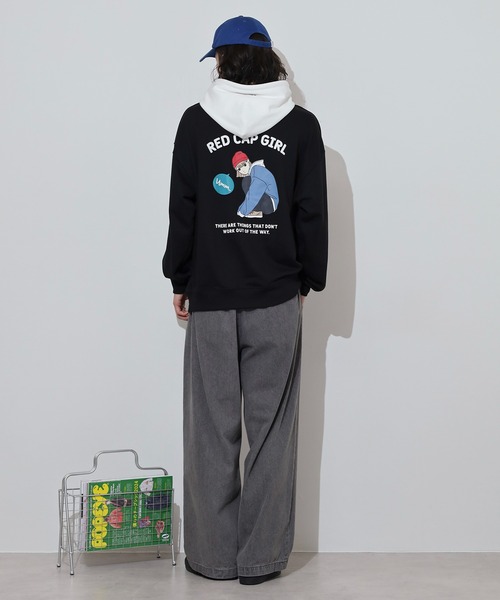 Red Cap Girl(レッドキャプガール)の「RED CAP GIRL 裏毛HOODIE(パーカー・メンズ・ネイビー/グレー/ブルー/ホワイト/ブラック・M/L/LL)」の20枚目の写真