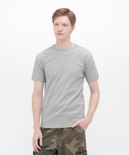 AVIREX(アヴィレックス)の「《DAILY/デイリー》MINI WAFFLE S/S T-SHIRT / デイリーウェア ミニワッフル 半袖Tシャツ / AVIREX / アヴィレックス(Tシャツ/カットソー・メンズ・ホワイト/ブラック/グレー・SMALL/X-LARGE/MEDIUM/LARGE)」の3枚目の写真