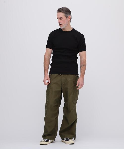 AVIREX(アヴィレックス)の「《DAILY/デイリー》MINI WAFFLE S/S T-SHIRT / デイリーウェア ミニワッフル 半袖Tシャツ / AVIREX / アヴィレックス(Tシャツ/カットソー・メンズ・ホワイト/ブラック/グレー・SMALL/X-LARGE/MEDIUM/LARGE)」の5枚目の写真