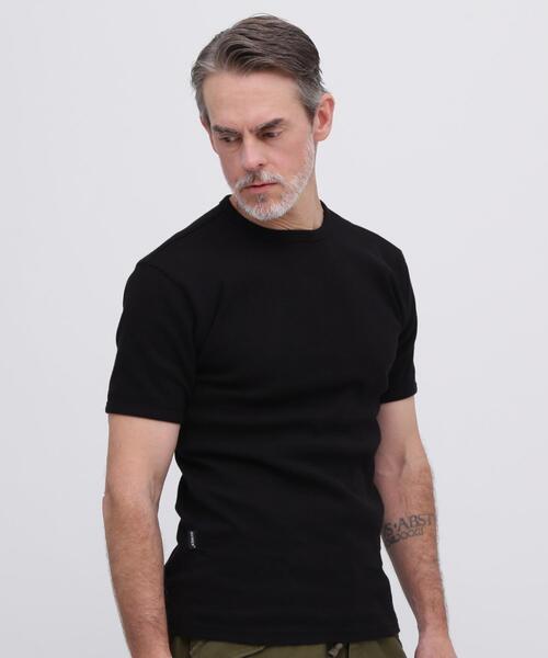 AVIREX(アヴィレックス)の「《DAILY/デイリー》MINI WAFFLE S/S T-SHIRT / デイリーウェア ミニワッフル 半袖Tシャツ / AVIREX / アヴィレックス(Tシャツ/カットソー・メンズ・ホワイト/ブラック/グレー・SMALL/X-LARGE/MEDIUM/LARGE)」の6枚目の写真