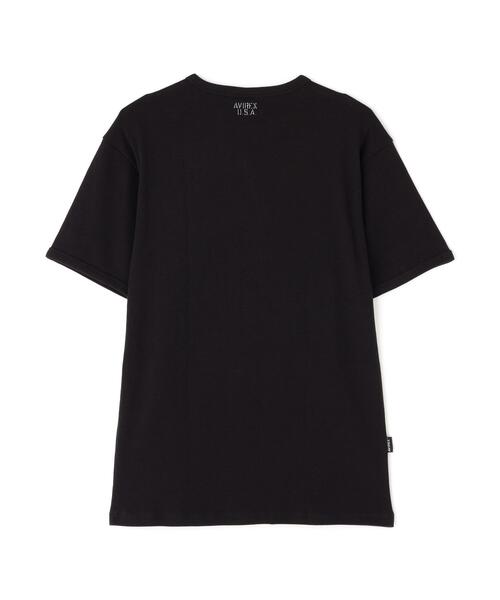 AVIREX(アヴィレックス)の「《DAILY/デイリー》MINI WAFFLE S/S T-SHIRT / デイリーウェア ミニワッフル 半袖Tシャツ / AVIREX / アヴィレックス(Tシャツ/カットソー・メンズ・ホワイト/ブラック/グレー・SMALL/X-LARGE/MEDIUM/LARGE)」の8枚目の写真
